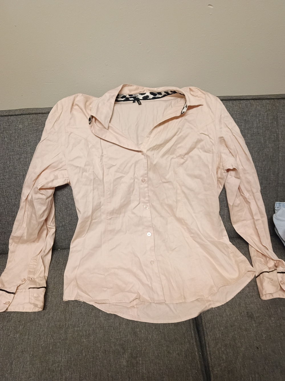 Maurices Pale Pink Button-Down Shirt